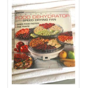 Vintage Emson Electric Food Dehydrator Jerky Maker 5 Trays With Box